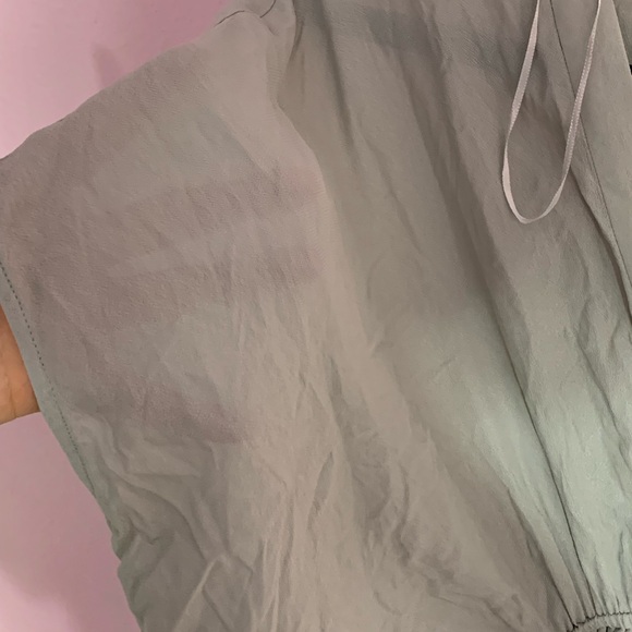 ZARA Asymmetrical Sheer Gray Dress XS - Picture 6 of 12